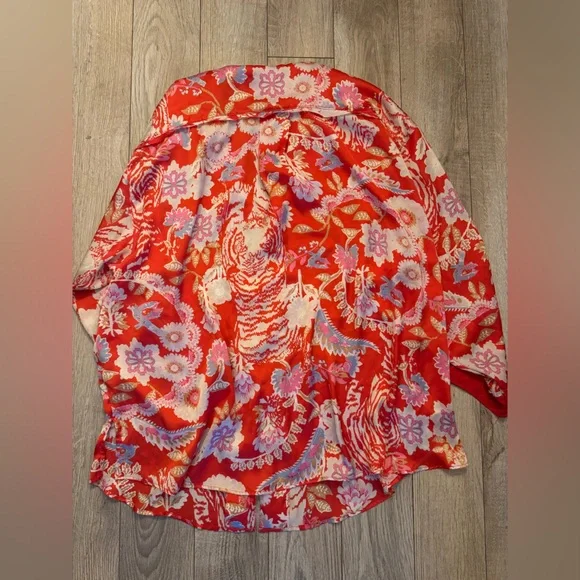 Free People Red Floral Pajama Set - Picture 4 of 11